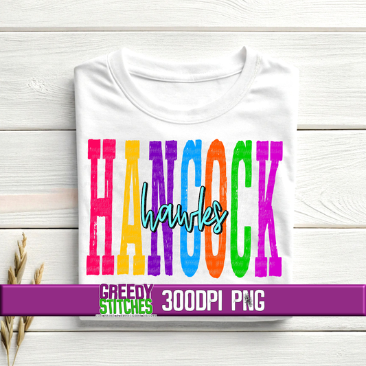 Bright Tall Hancock Hawks PNG