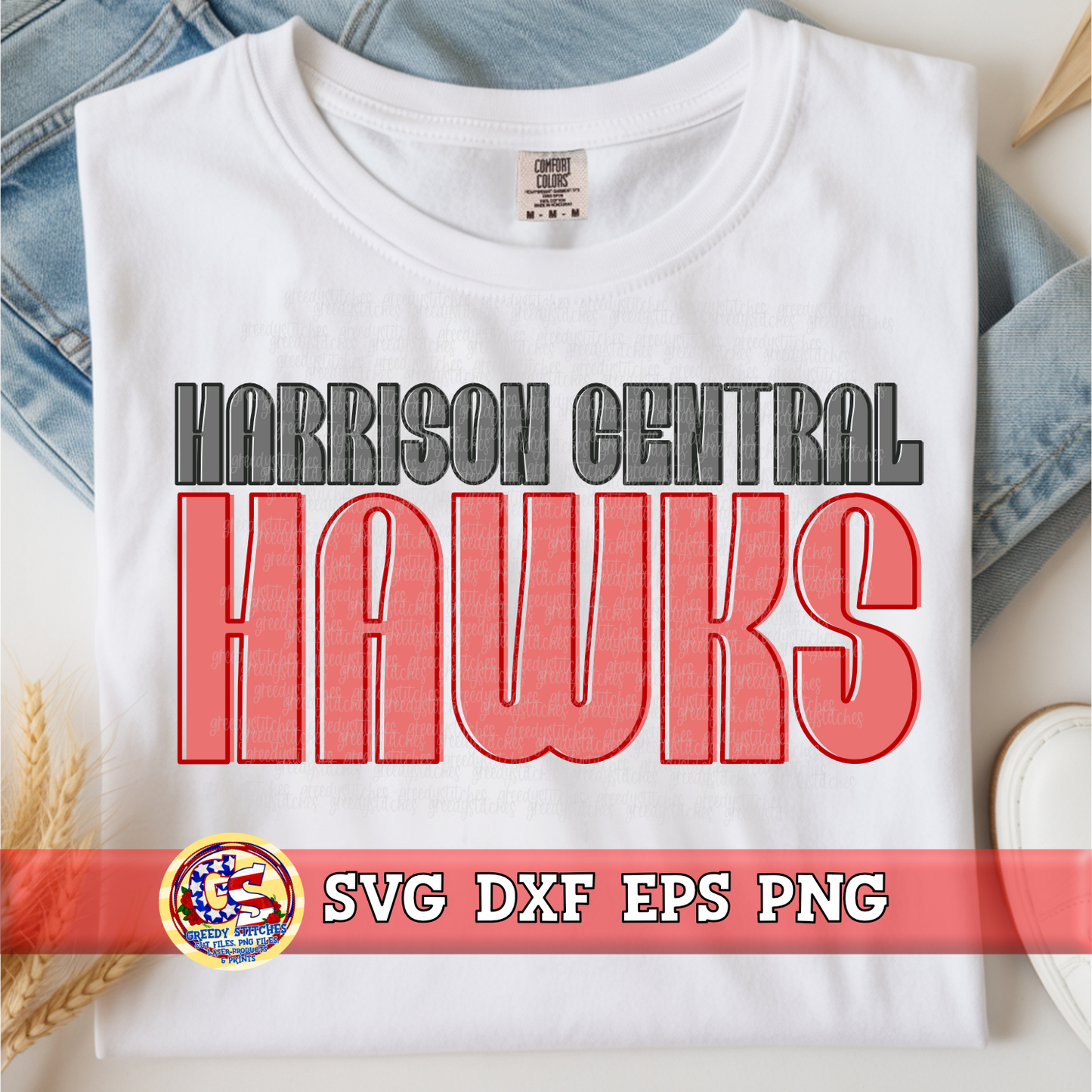 Harrison Central Hawks SVG DXF EPS PNG