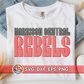 Harrison Central Rebels SVG DXF EPS PNG