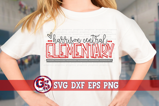 Harrison Central Elementary SVG DXF EPS PNG