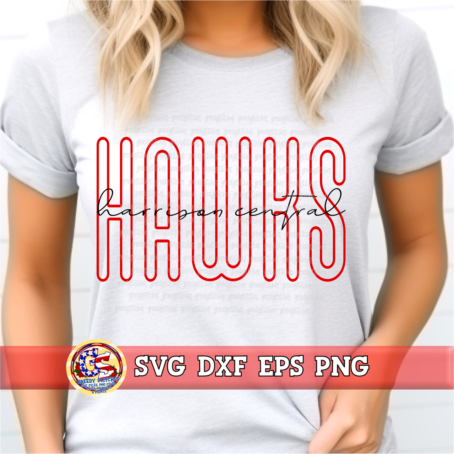 Harrison Central Hawks SVG DXF EPS PNG