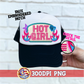 Hot Girl Faux Embroidered Patch Trucker Hats PNG