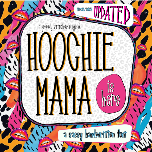 Hoochie Mama Handwritten OTF TTF Font