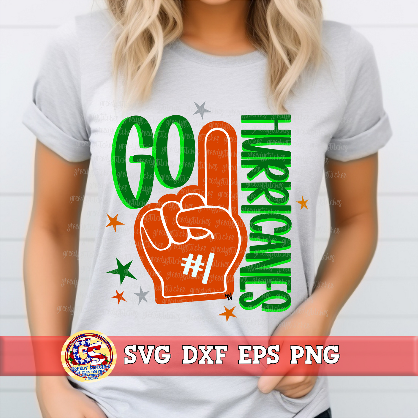 Go Hurricanes Foamie SVG DXF EPS PNG