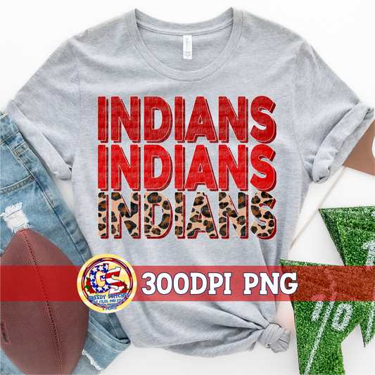 Indians Red Leopard PNG