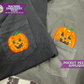 Jack O Lantern Applique Pocket Peeker Machine Embroidery Design