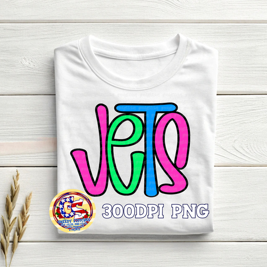 Neon Jets PNG
