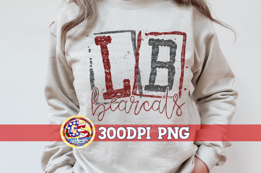 Long Beach Bearcats Stamp PNG Sublimation