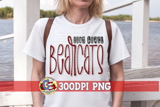 Long Beach Bearcats PNG Sublimation