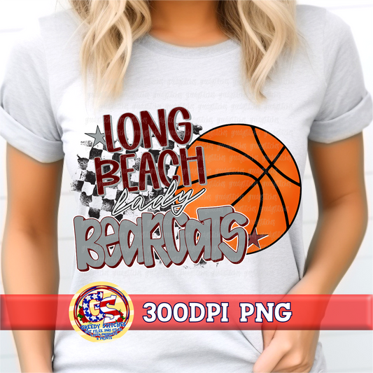 Long Beach Lady Bearcats Basketball PNG