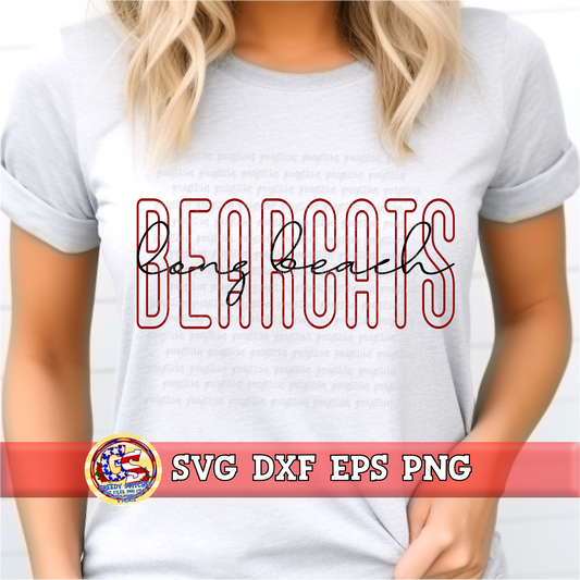 Long Beach Bearcats SVG DXF EPS PNG