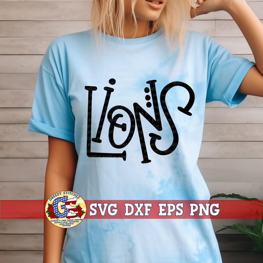 Lions SVG DXF EPS PNG