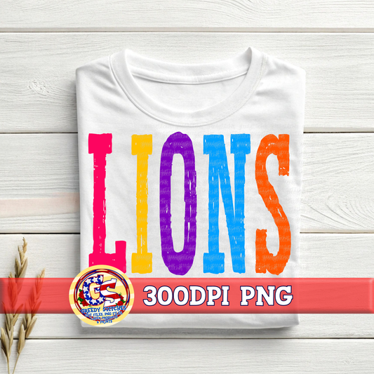 Tall Lions PNG