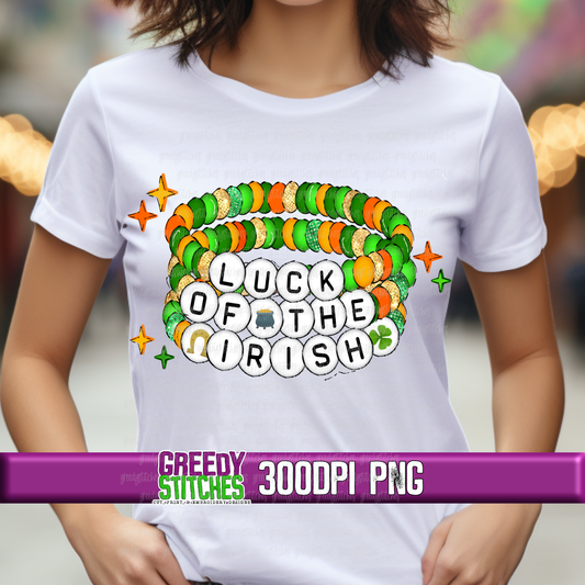 Luck of the Irish St. Patrick's Day Friendship Bracelet PNG