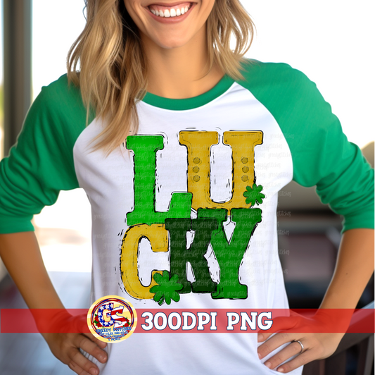 Lucky Grunge St. Patrick's Day PNG