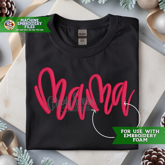 Mama PUFF Machine Embroidery Design