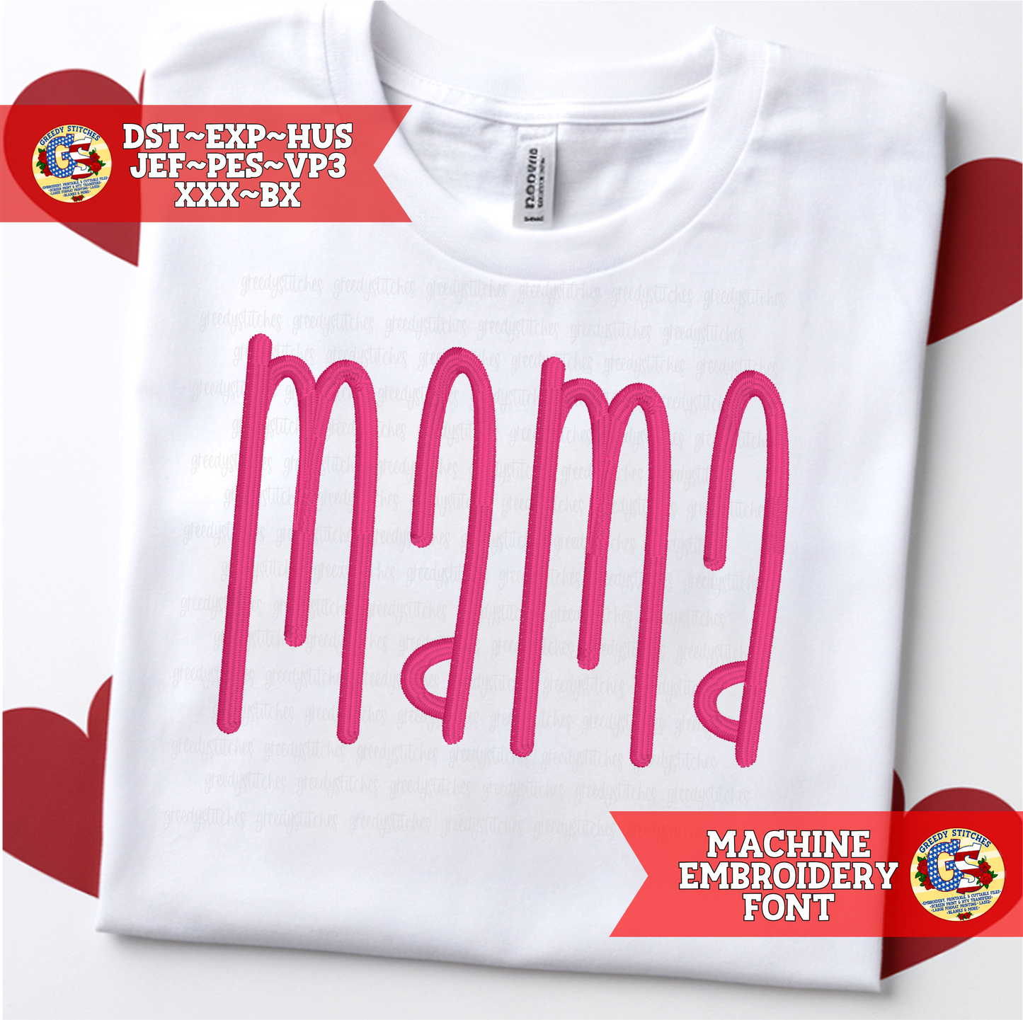 You're Killin' Me, Talls Machine Embroidery Font - 7 sizes