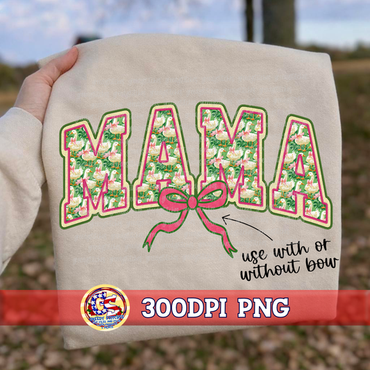 Goose Mama PNG - Faux Embroidery