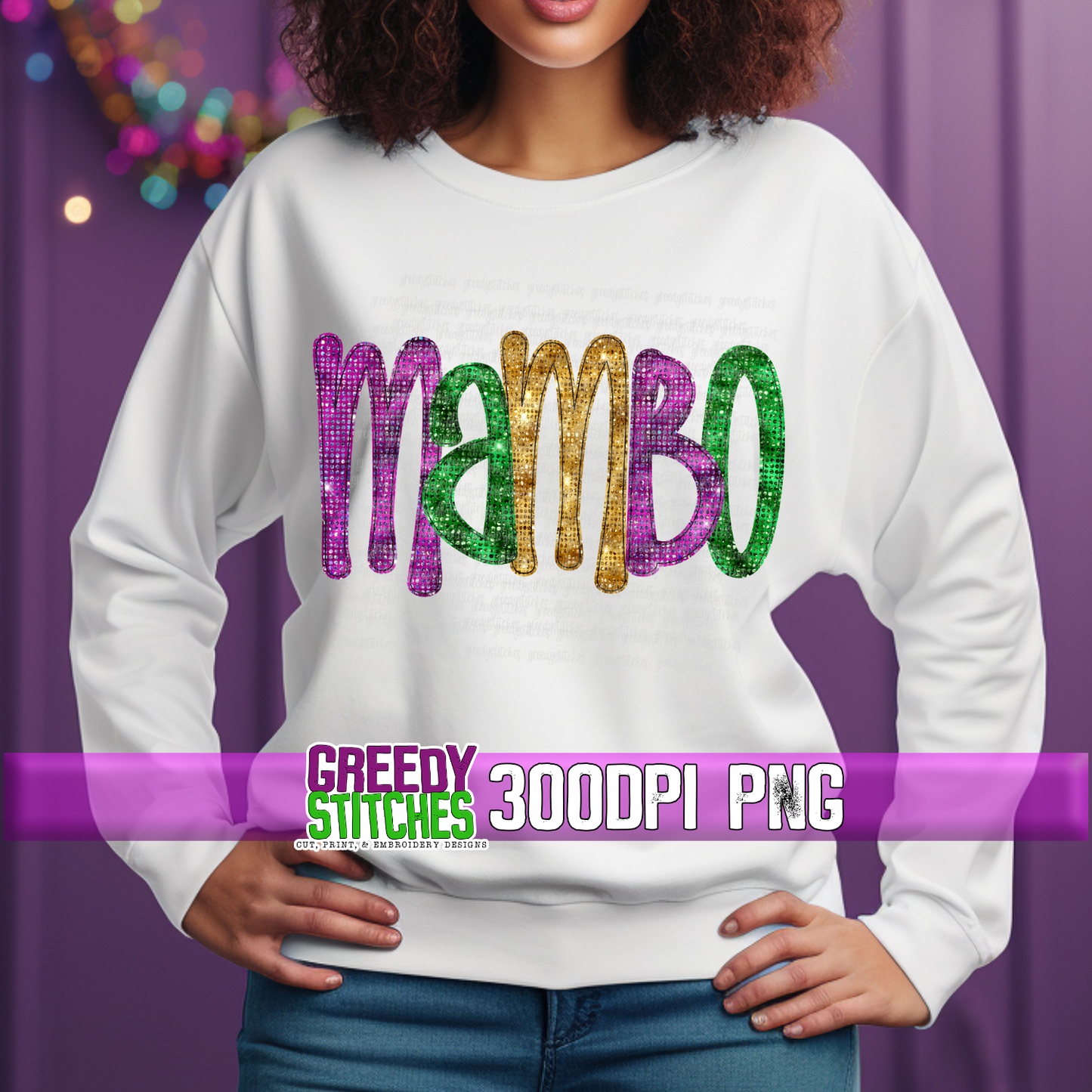 Sequin Mambo PNG - Mardi Gras PNG