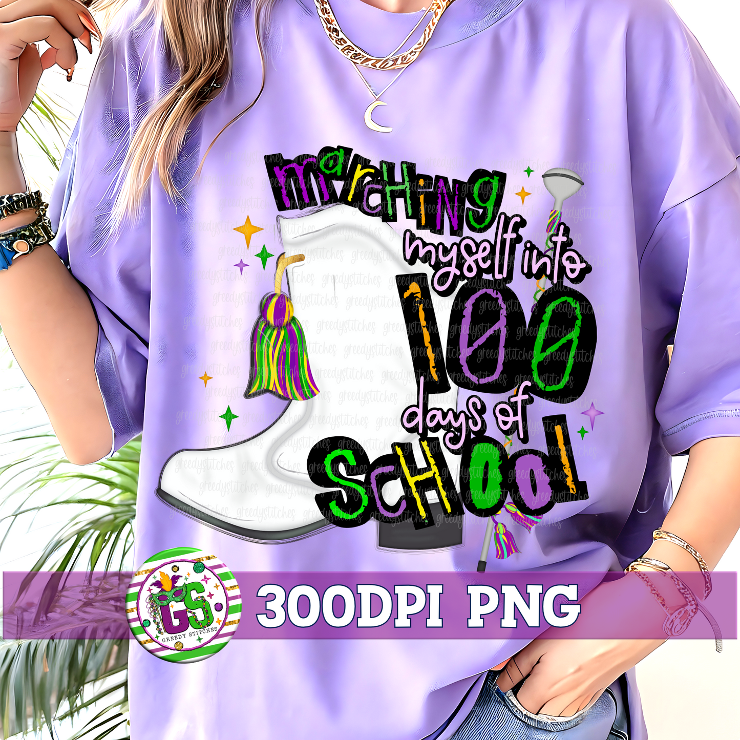 Marching Myself Into 100 Days of School PNG