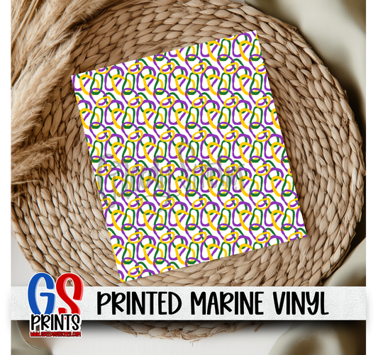Mardi Gras Beads Marine Vinyl
