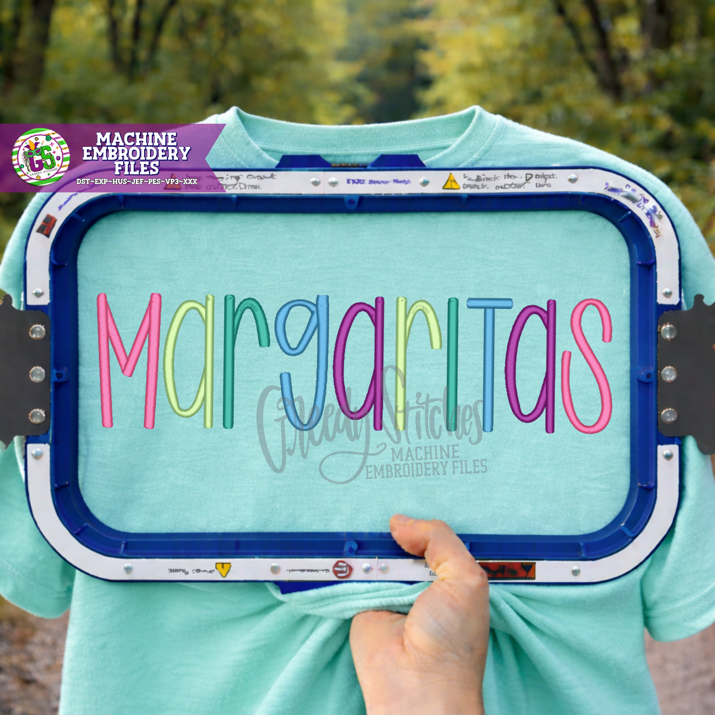 Margaritas Machine Embroidery Design