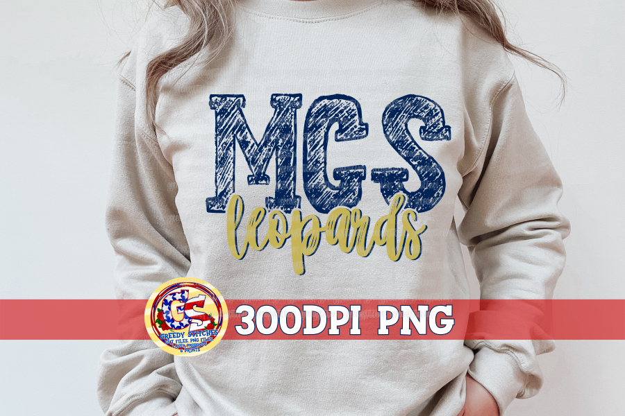 MCS Leopards Scribble PNG for Sublimation