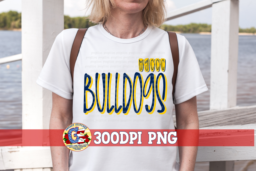 Mississippi Gulf Coast Community College Bulldogs PNG Sublimation