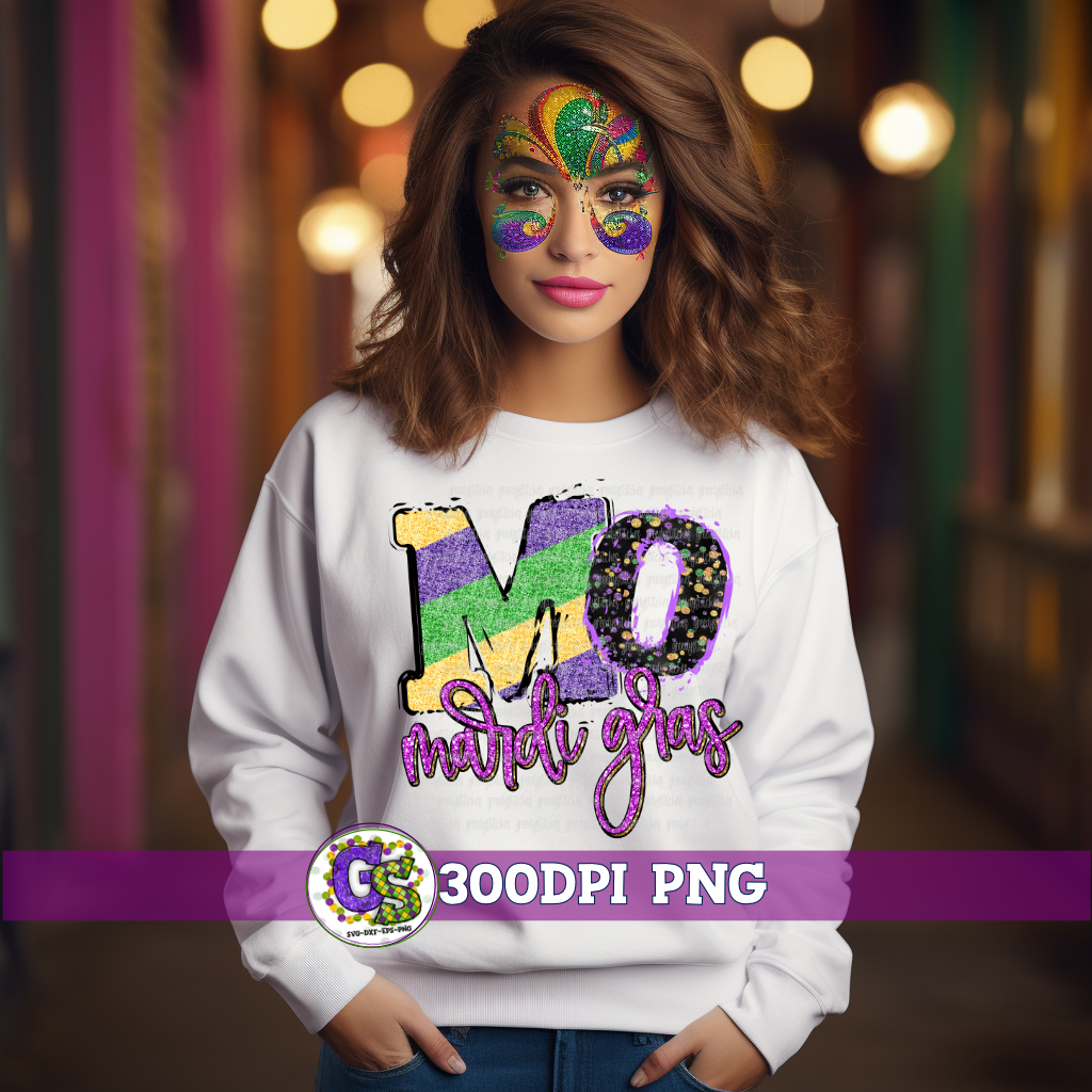 Missouri MO Mardi Gras PNG for Sublimation