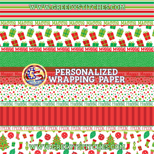 36" Gifts & Stockings Wrapping Paper