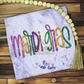 Mardi Gras Bean Stitch Applique Machine Embroidery Design