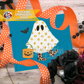 Western Ghost Applique Machine Embroidery Design - Trick or Treat Ghost