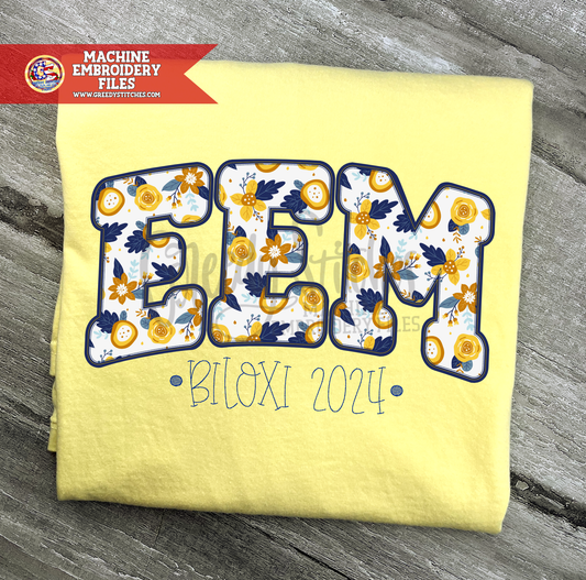 EEM Biloxi 2024 Bean Stitch Machine Embroidery Files