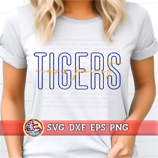 Moss Point Tigers SVG DXF EPS PNG
