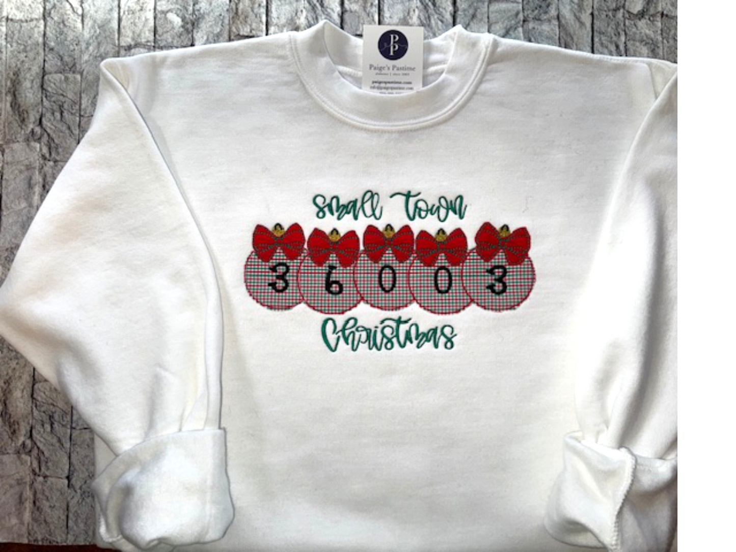 Small Town Christmas Zip Code Ornaments Machine Embroidery Design