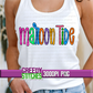 Neon Maroon Tide PNG