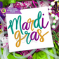 Mardi Gras Multicolor Machine Embroidery Design