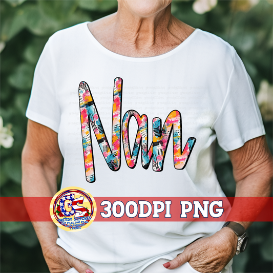 Nan Doodle Letters PNG