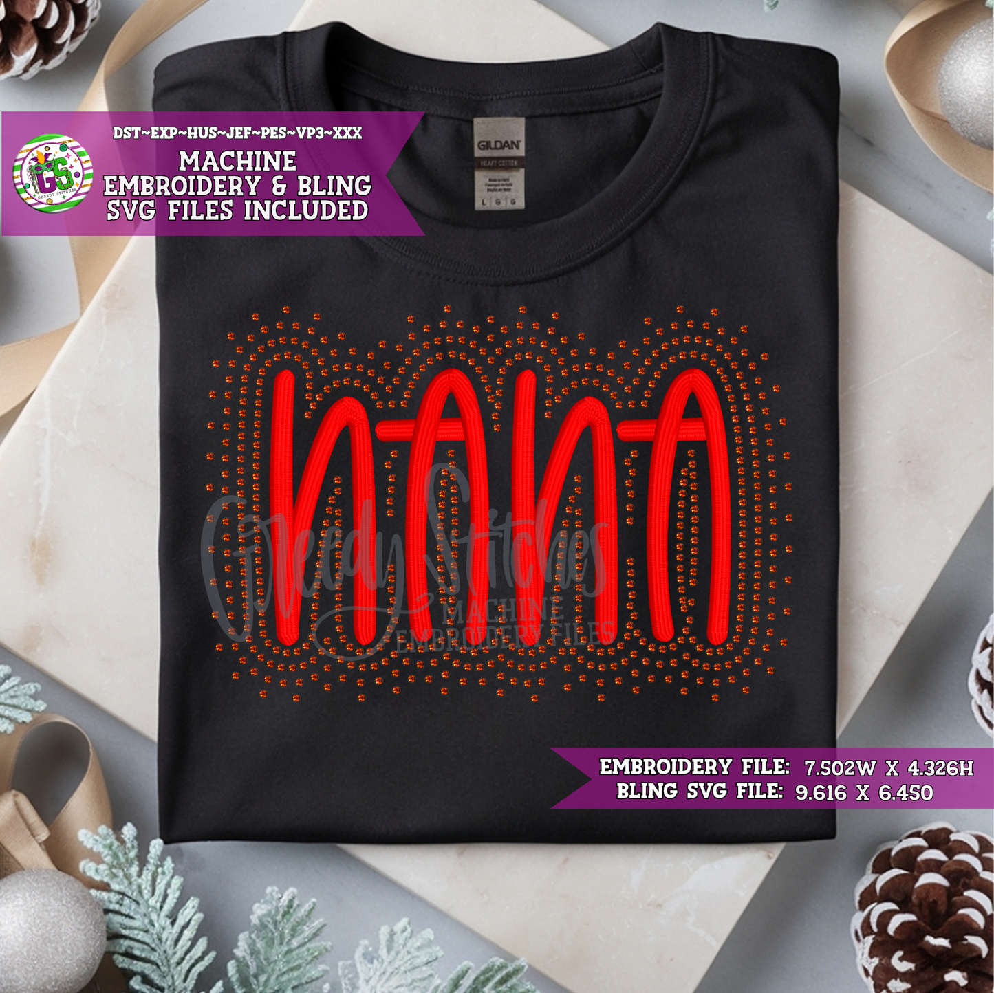 Nana Bling & Machine Embroidery Design