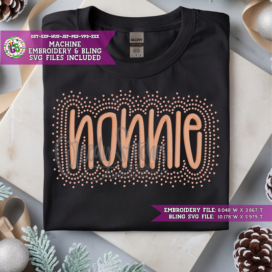 Nonnie Bling & Machine Embroidery Design