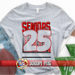 Seniors 25 Red Black PNG - Senior Signatures Shirt PNG Design