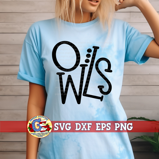 Owls SVG DXF EPS PNG