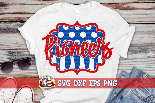 Pioneers Frame SVG DXF EPS PNG