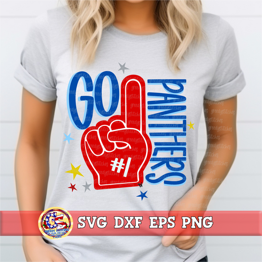 Go Panthers Foamie SVG DXF EPS PNG