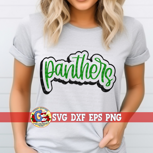 Panthers Outline SVG DXF EPS PNG