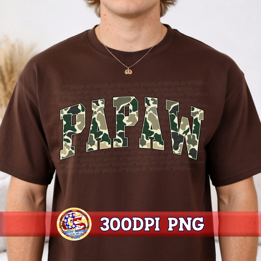 Papaw Duck Marsh Camo PNG