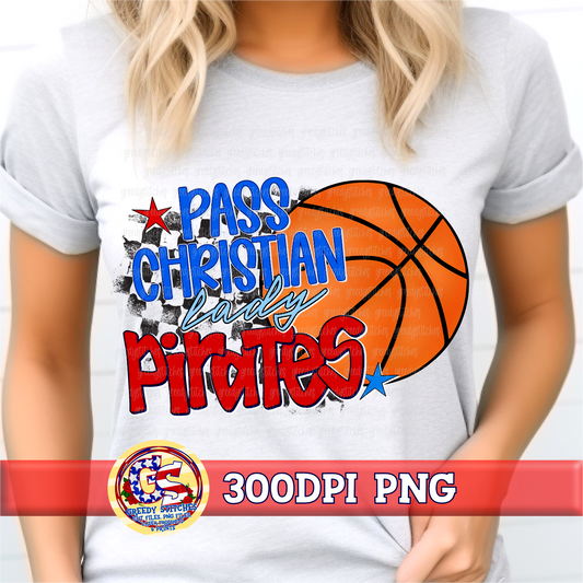 Pass Christian Lady Pirates Basketball PNG