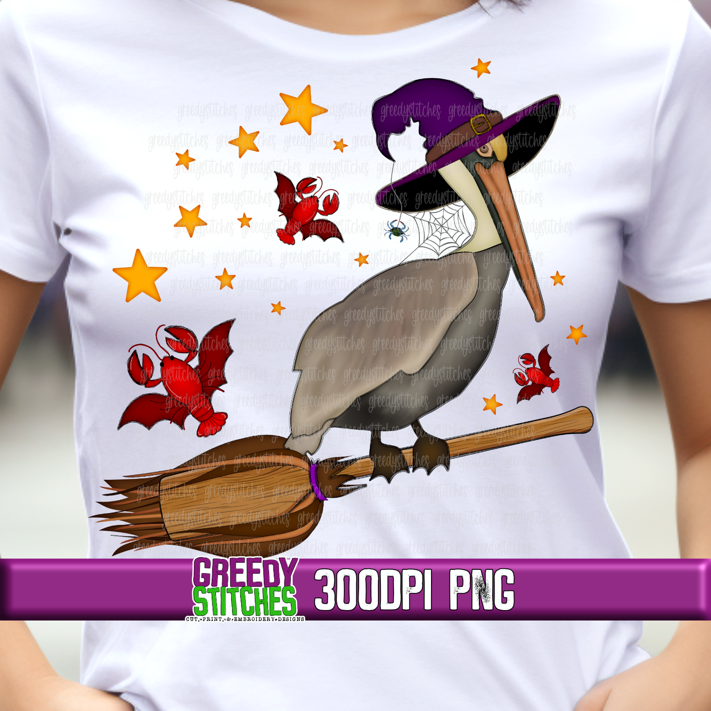 Halloween Pelican PNG - Louisiana Cajun Halloween Pelican