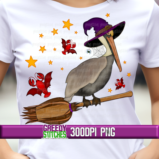 Halloween Pelican PNG - Louisiana Cajun Halloween Pelican
