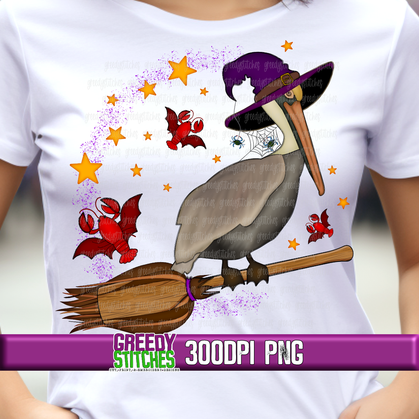 Halloween Pelican PNG - Louisiana Cajun Halloween Pelican